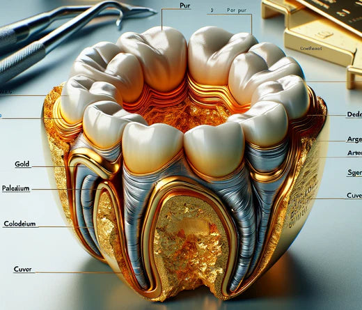 What is dental gold made of ?