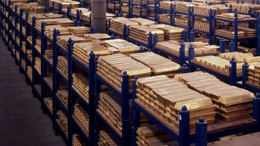 What are the central bank's gold reserves ?