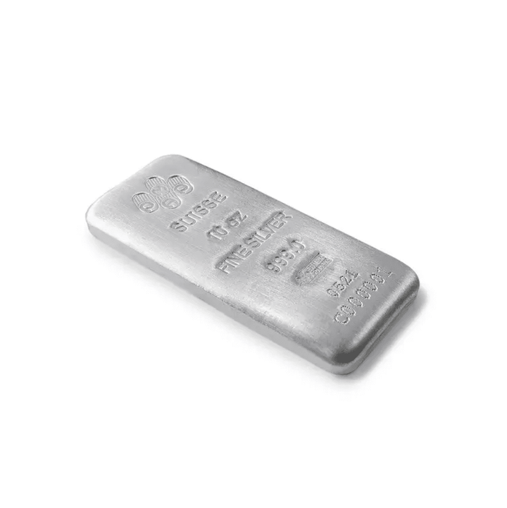 10 oz Silver Bar - PAMP - GoldUnion US