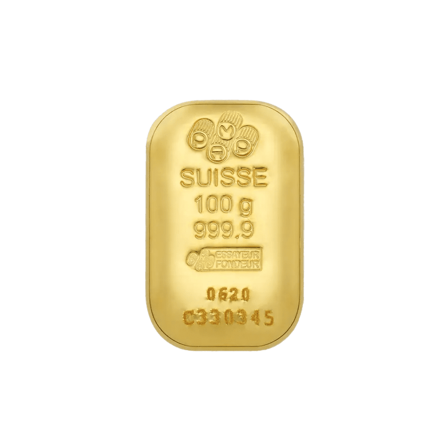 100 gram | Cast bar - PAMP - GoldUnion US