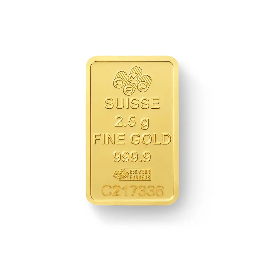 2.5 gram Gold Bar Fortuna