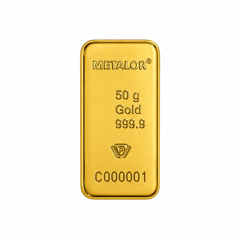 50 gram | Cast bar - GoldUnion US