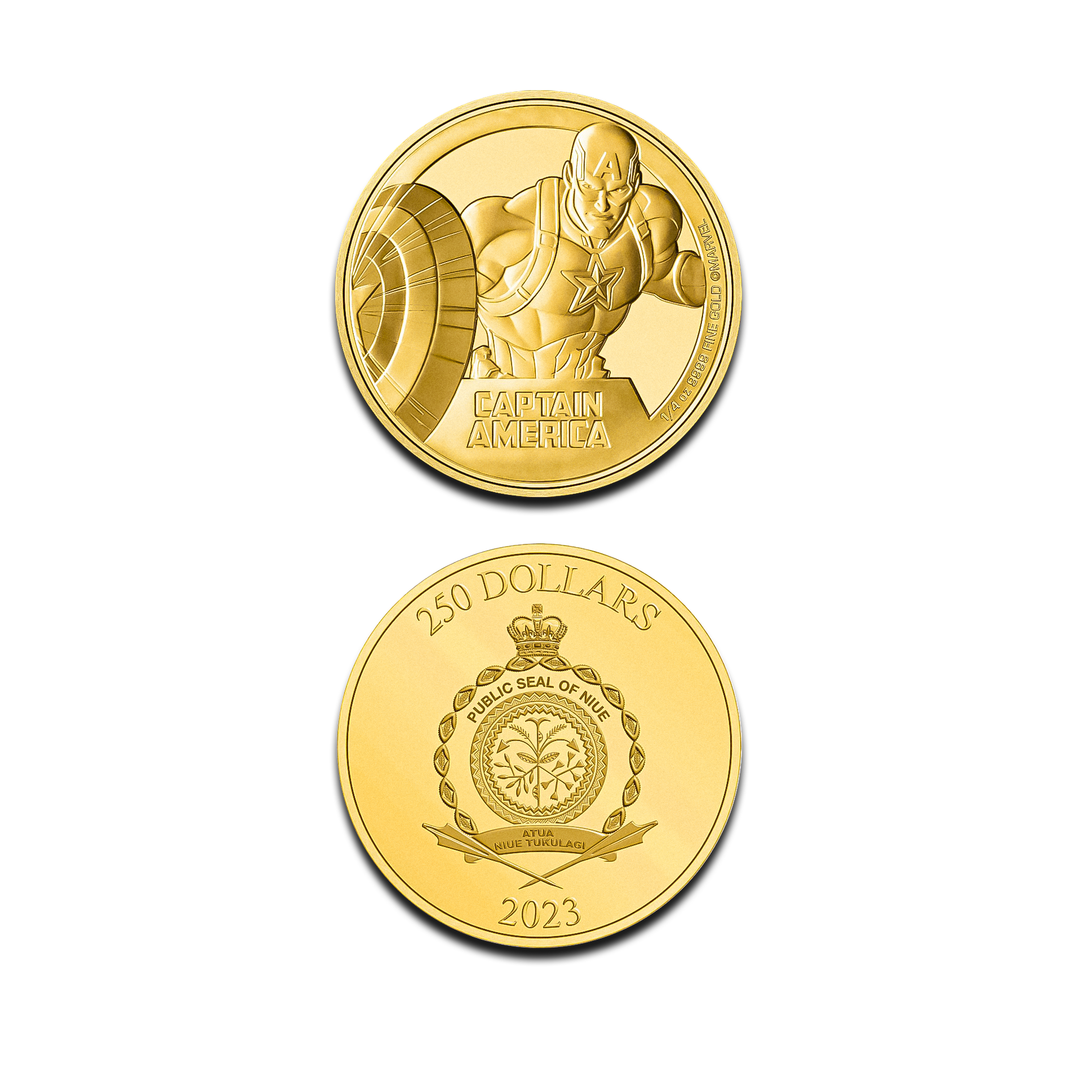 Captain America 1 Ounce Gold Coin - Marvel