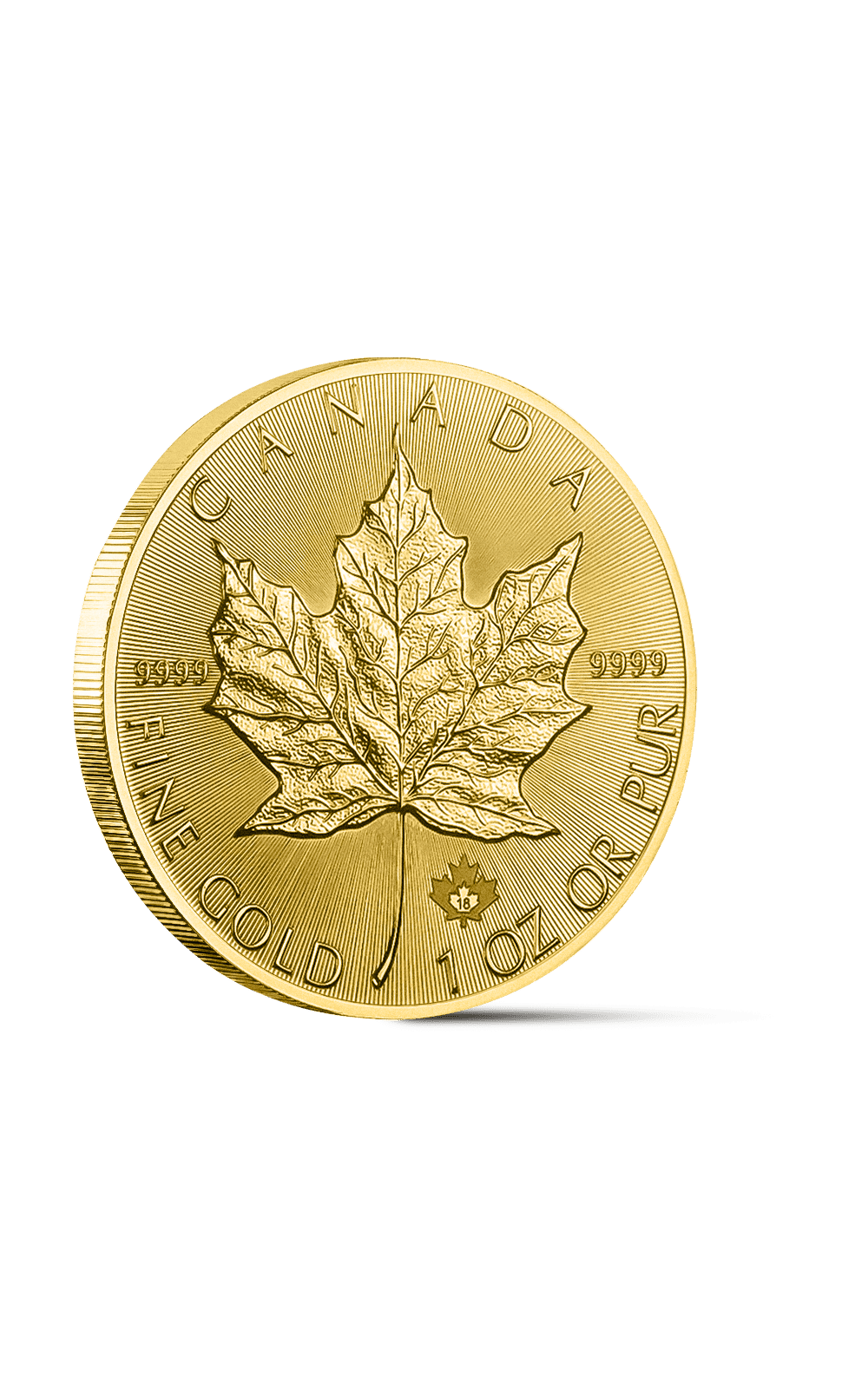 Canada 1 oz Gold Maple Leaf - GoldUnion US