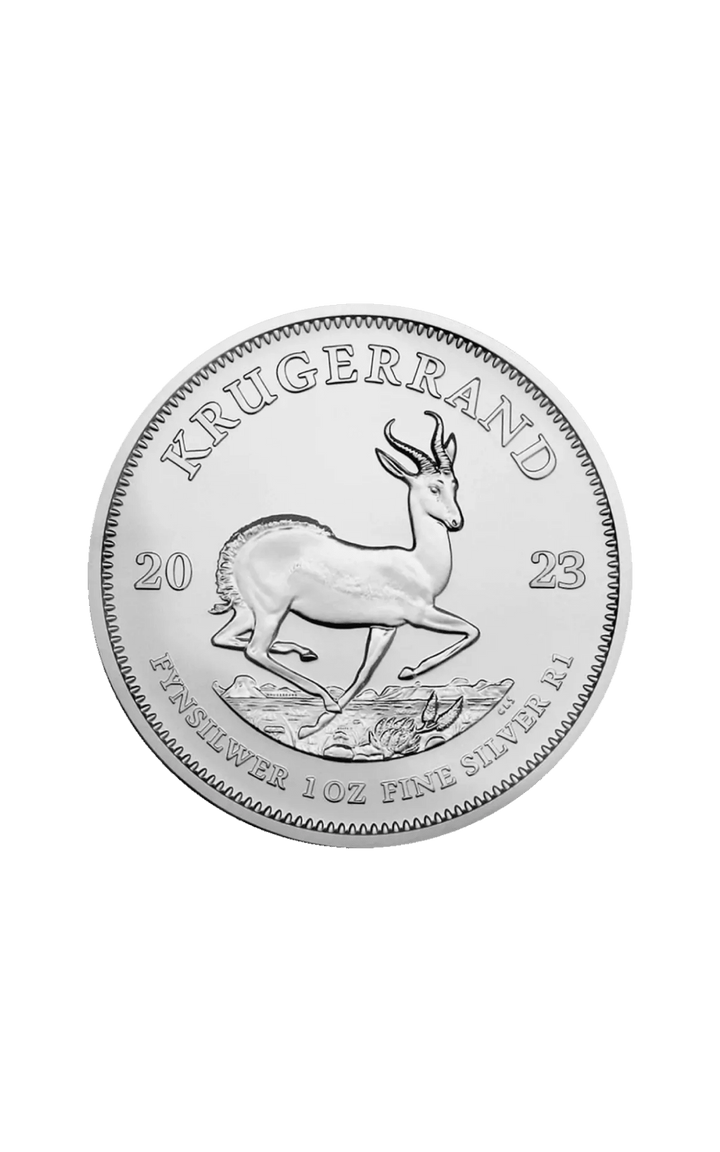 South Africa 1 oz Silver Krugerrand - GoldUnion US